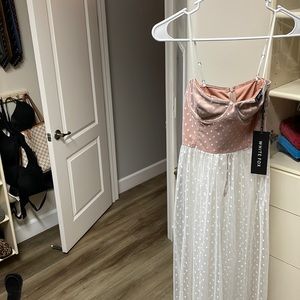 White Fox Sheer Dress